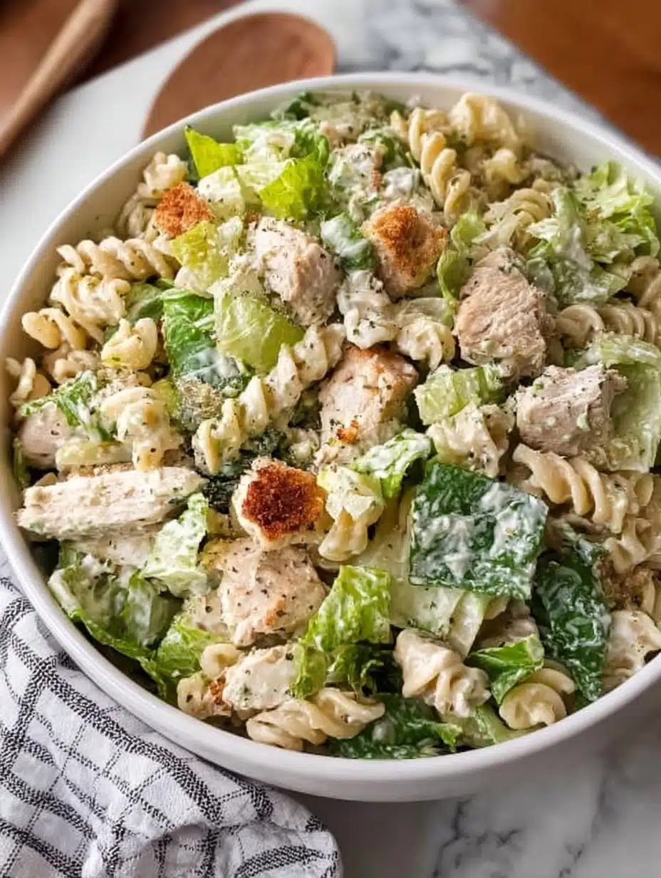 Chicken Caesar Pasta Salad Recipe