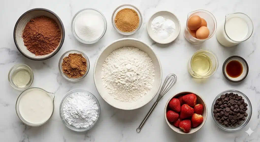 Chocolate Strawberry Whipped Cream Cake