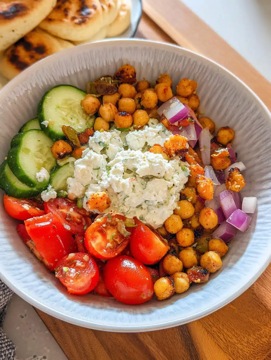 Cottage Cheese & Chickpea Salad Bowl Recipe