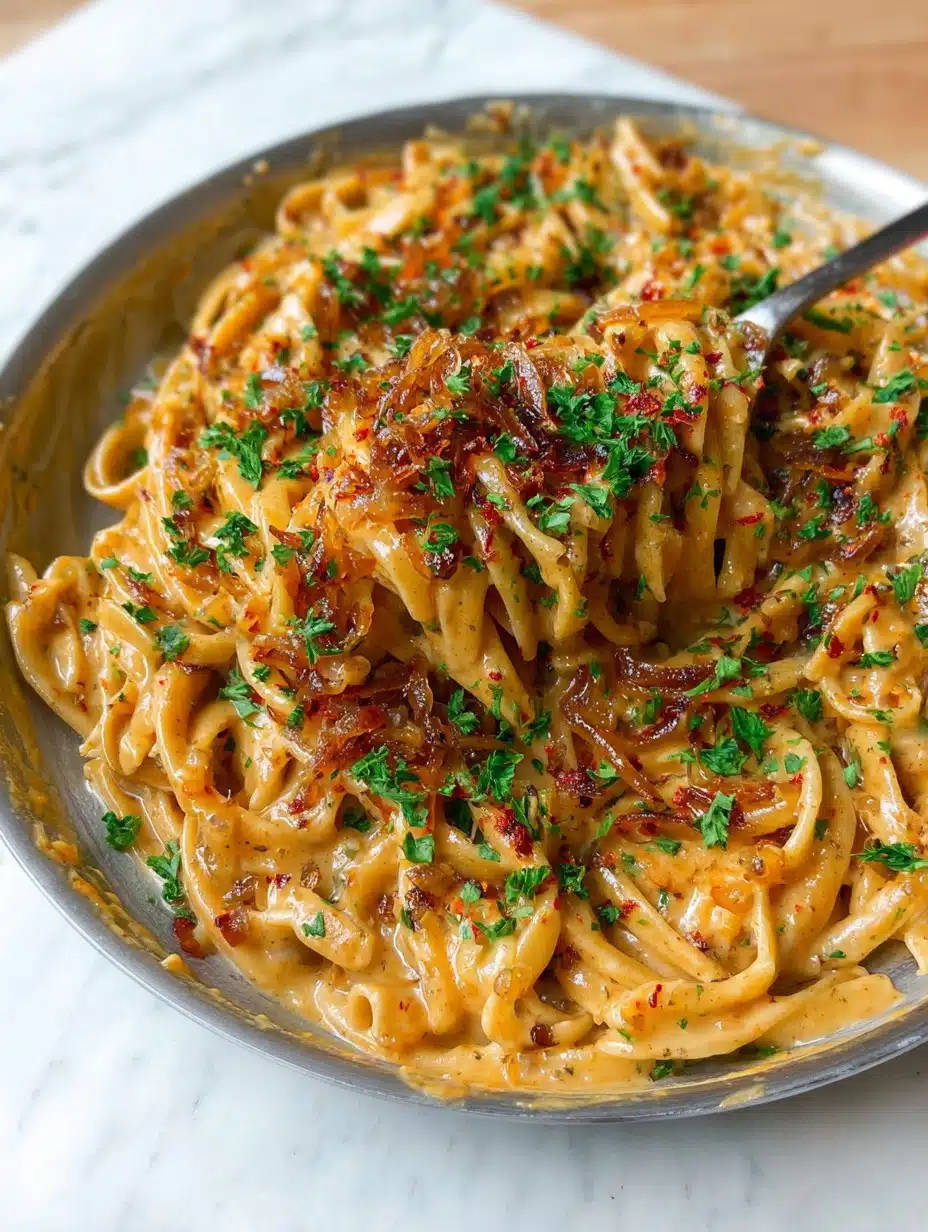 Creamy Caramelized Onion Pasta