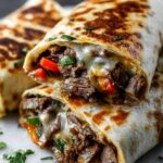 Crispy Philly Cheesesteak Grilled Wraps