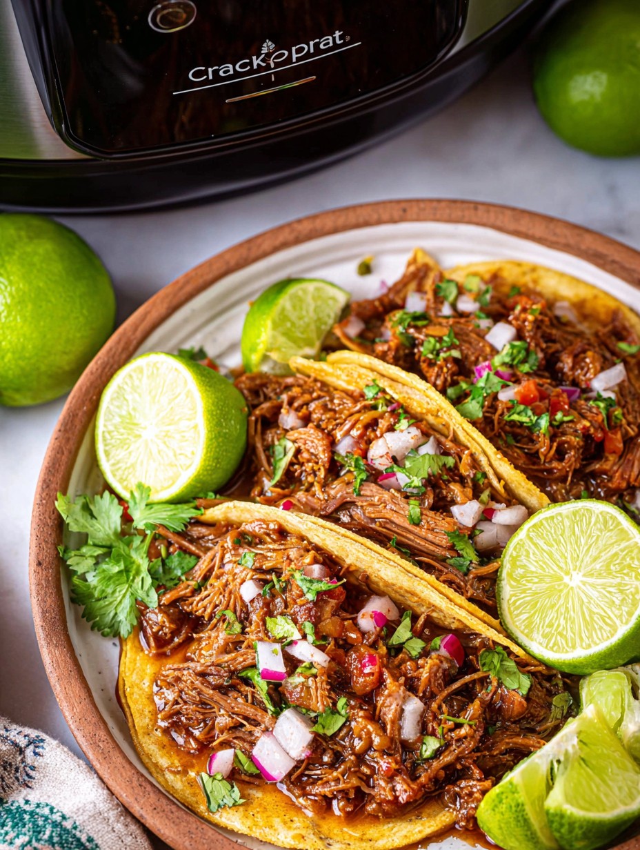 Crockpot Barbacoa Shredded Beef