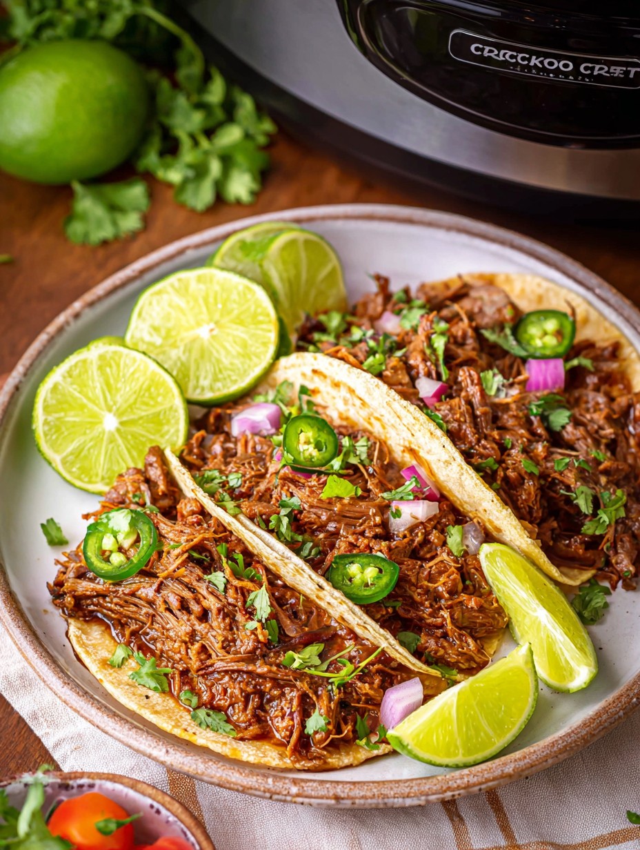 Crockpot Barbacoa Shredded Beef