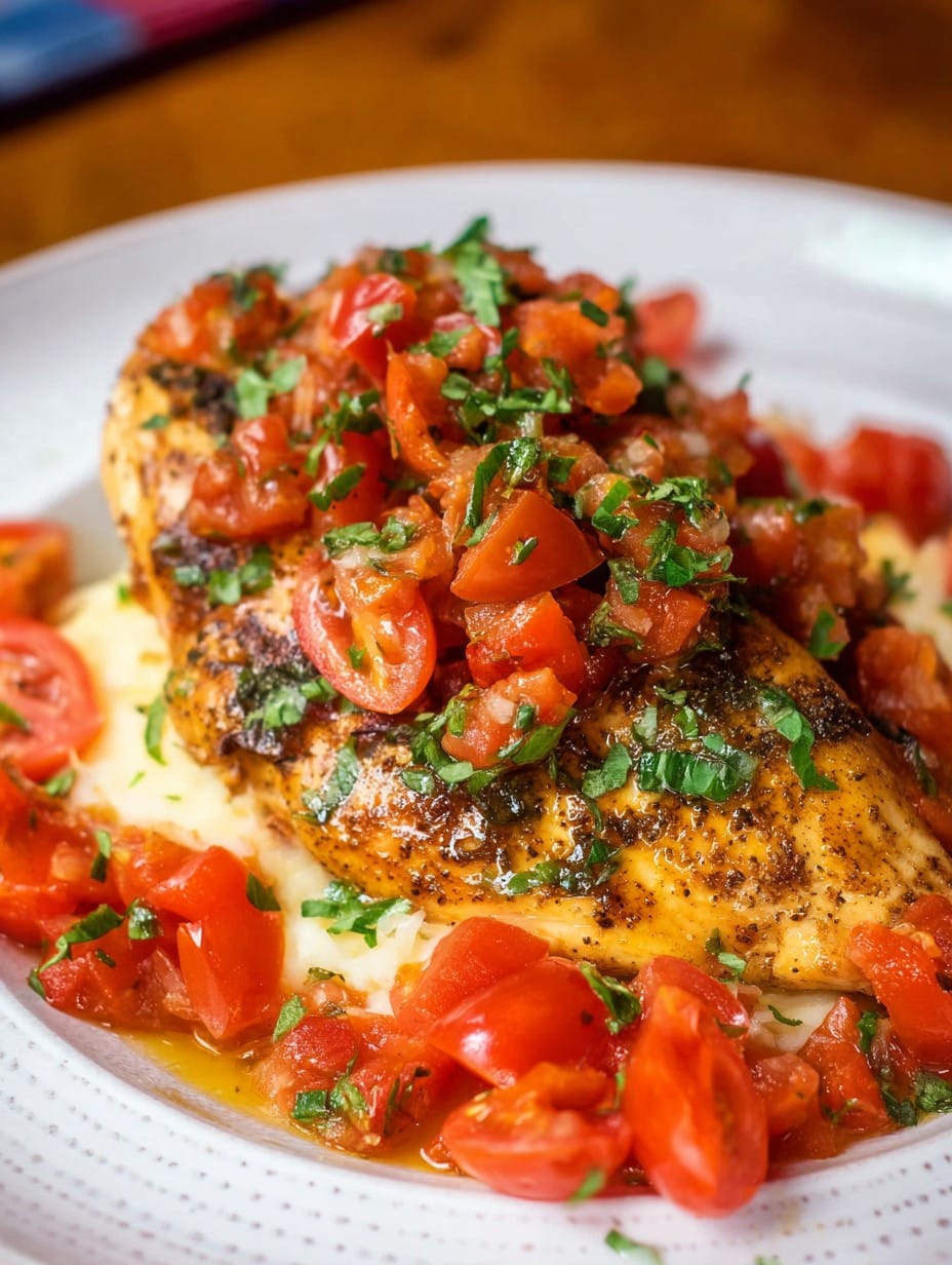 Crockpot Bruschetta Chicken  Recipe