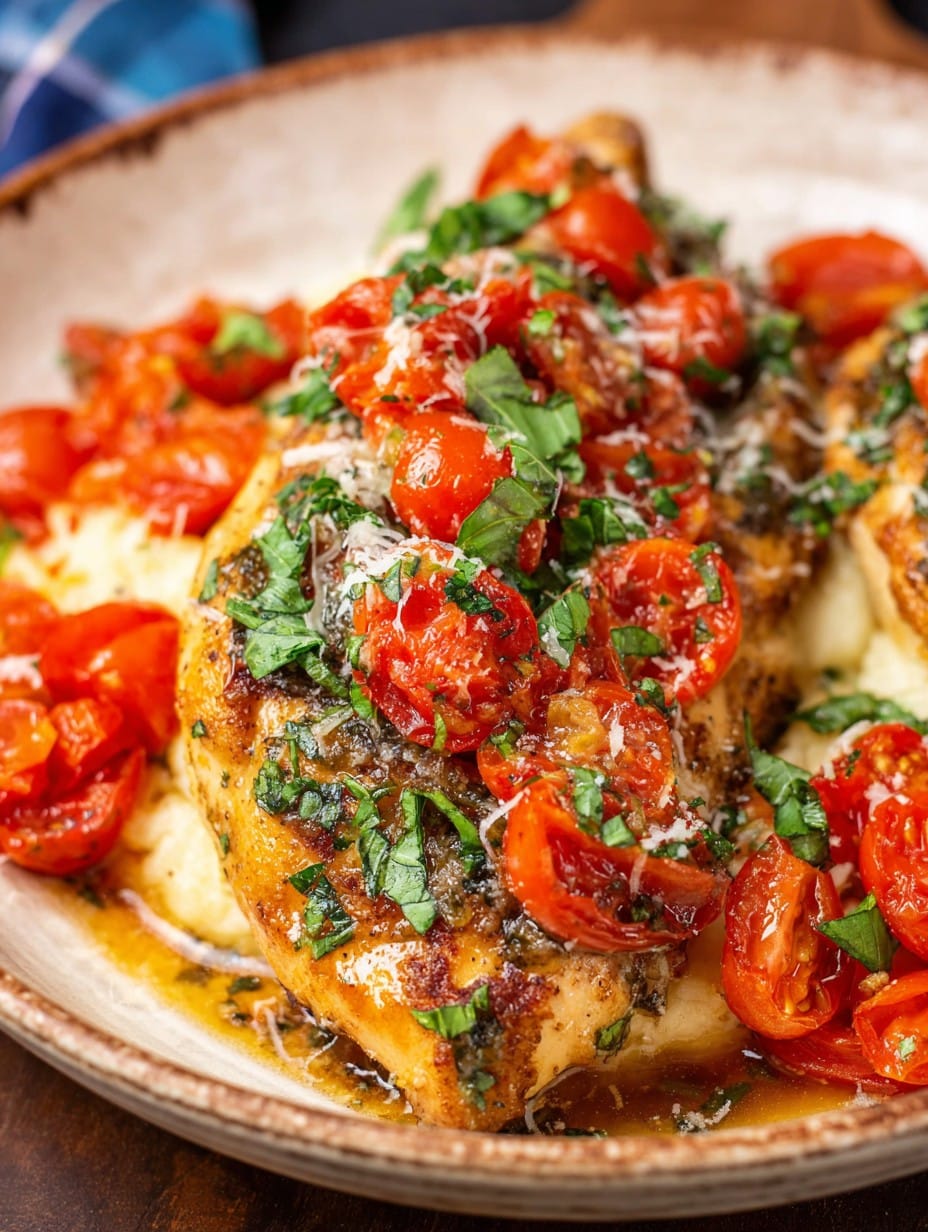 Crockpot Bruschetta Chicken  Recipe