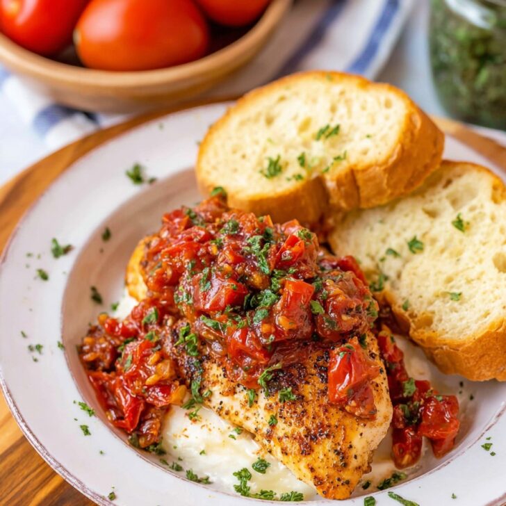 Crockpot Bruschetta Chicken