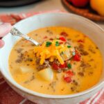 Crockpot Cheeseburger Soup