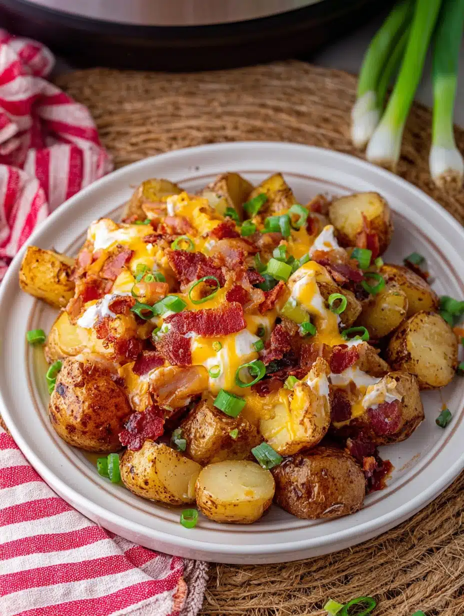 Crockpot Cheesy Bacon Ranch Potatoes Recipe