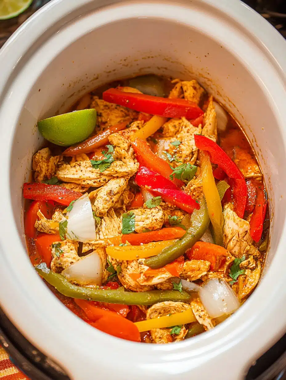 Crockpot Chicken Fajitas Recipe