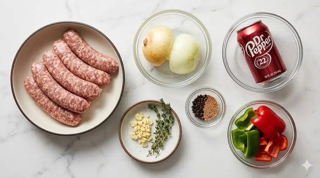Crockpot Dr. Pepper Bratwurst Recipe
