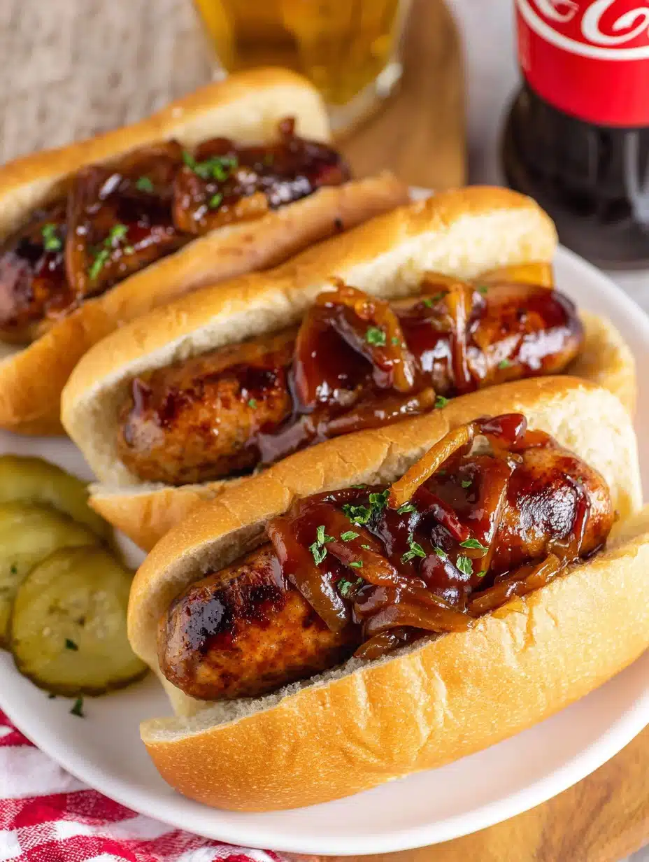 Crockpot Dr. Pepper Bratwurst