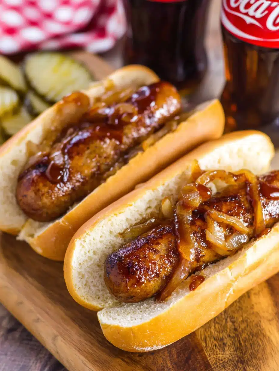 Crockpot Dr. Pepper Bratwurst