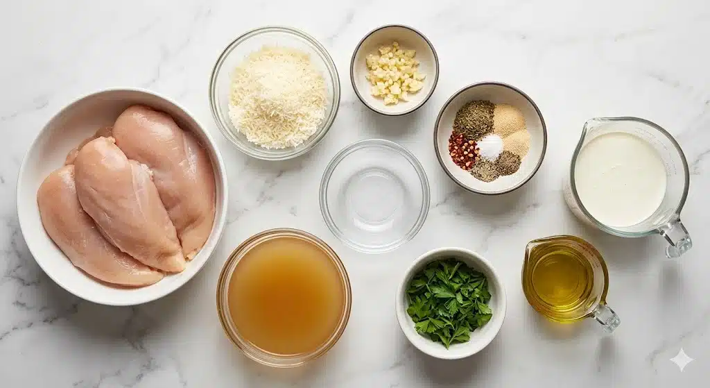 Crockpot Garlic Parmesan Chicken Recipe