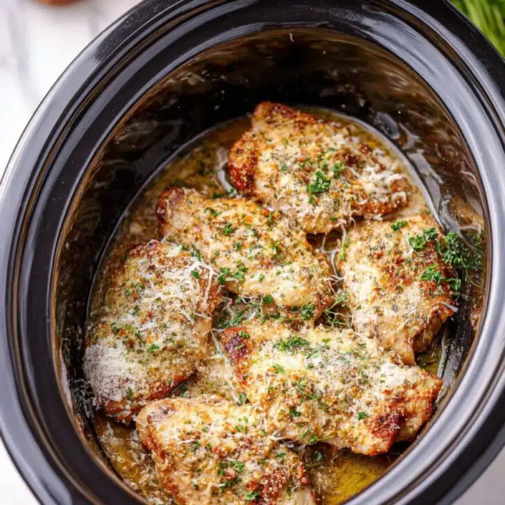 Crockpot Garlic Parmesan Chicken