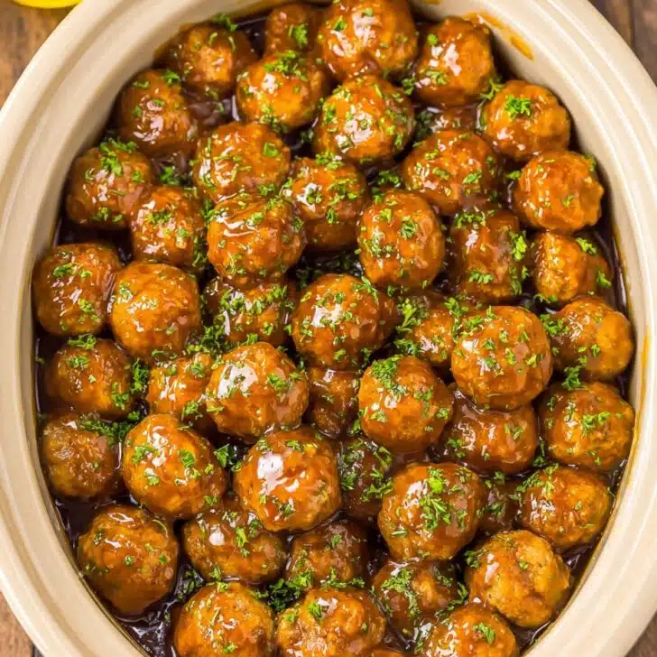 Crockpot Root Beer Meatballs