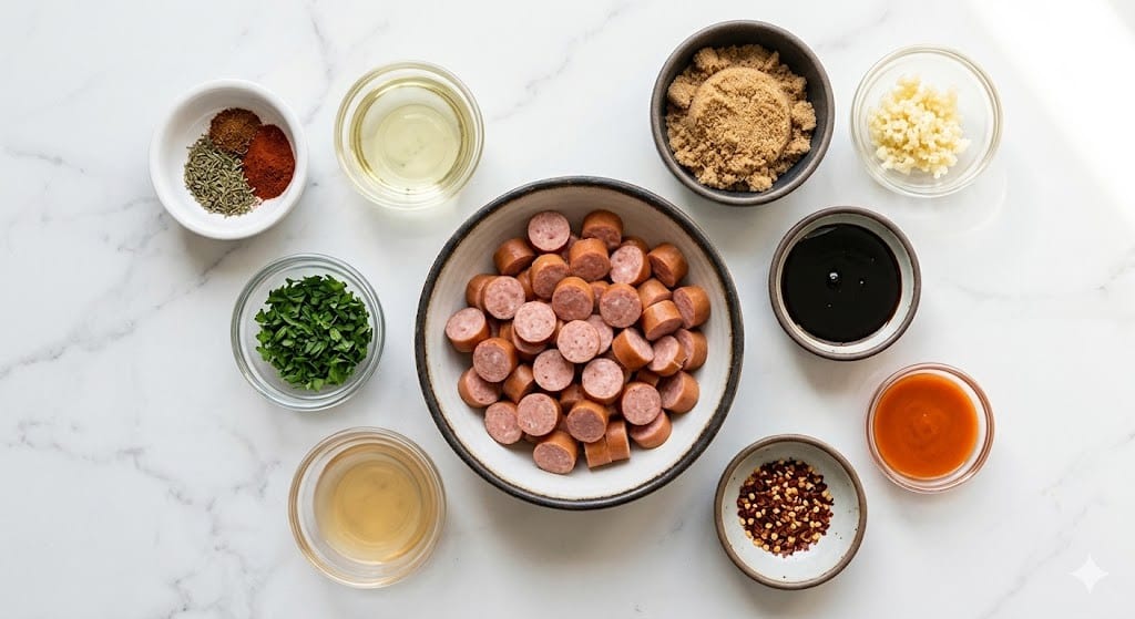 Crockpot Sweet & Spicy Kielbasa Bites