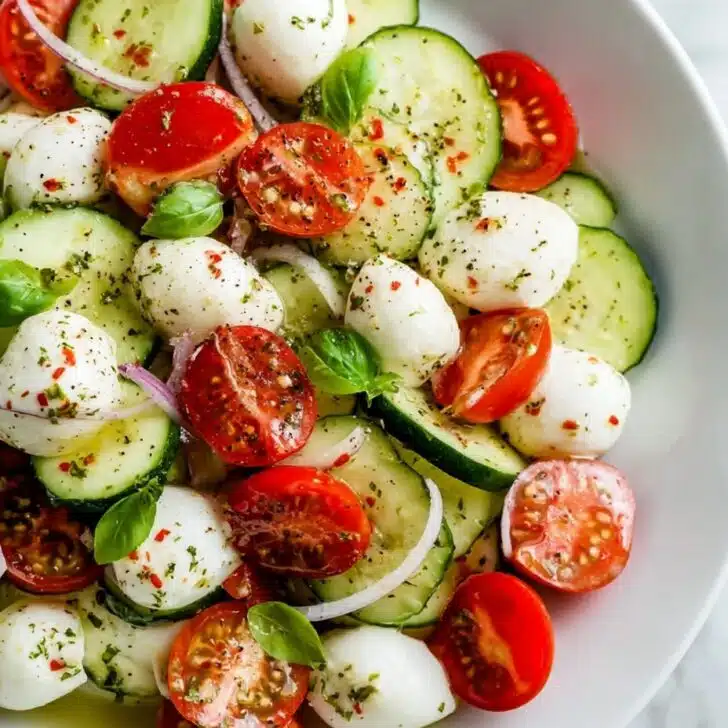 Cucumber Caprese Salad