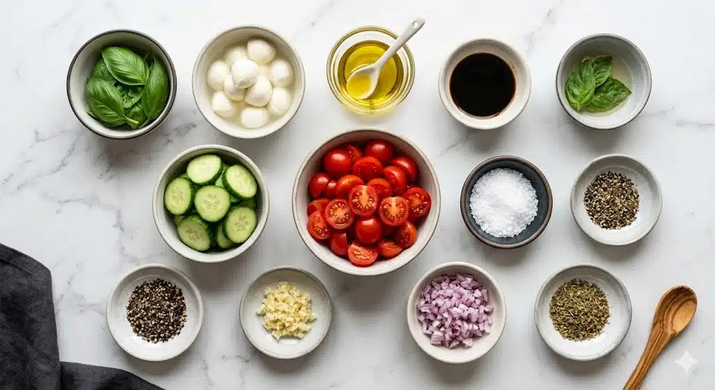 Cucumber Caprese Salad