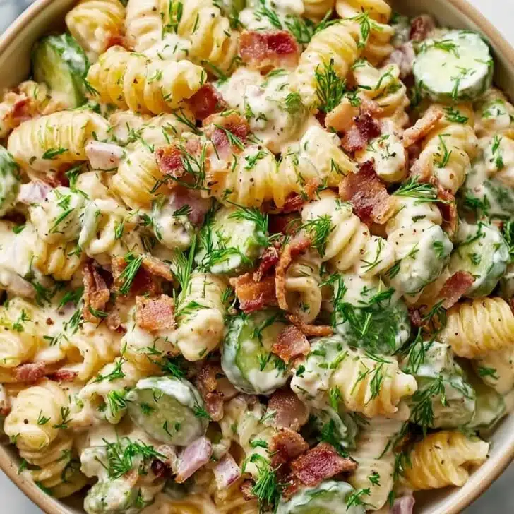 Dill Pickle Bacon Pasta Salad That Will Wow Your Taste Buds