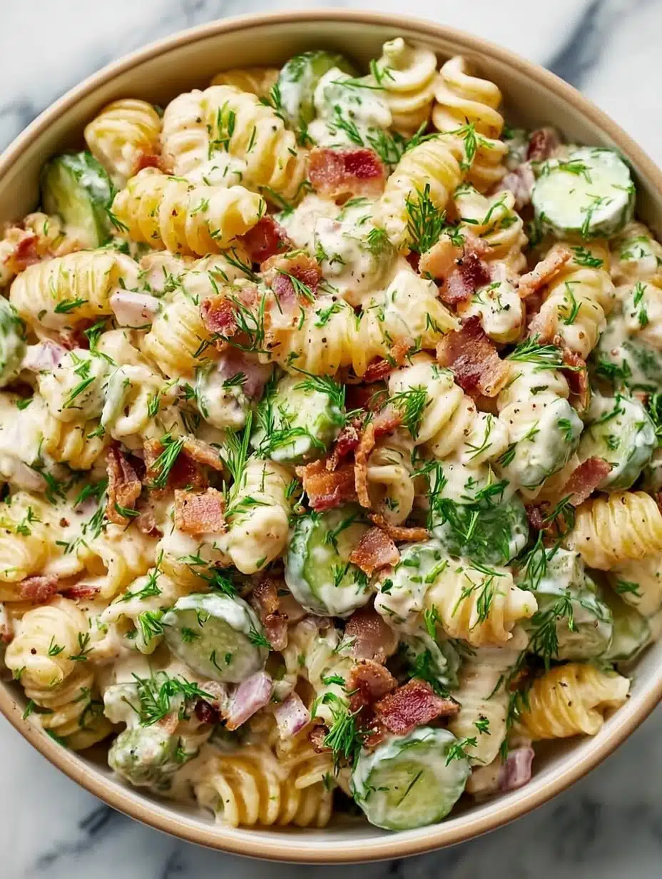 Dill Pickle Bacon Pasta Salad That Will Wow Your Taste Buds
