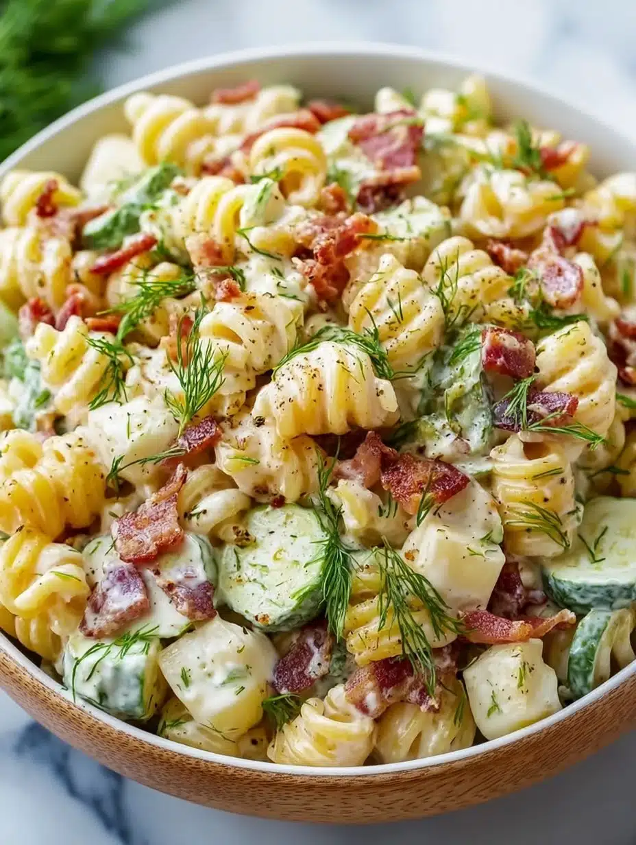 Dill Pickle Bacon Pasta Salad That Will Wow Your Taste Buds