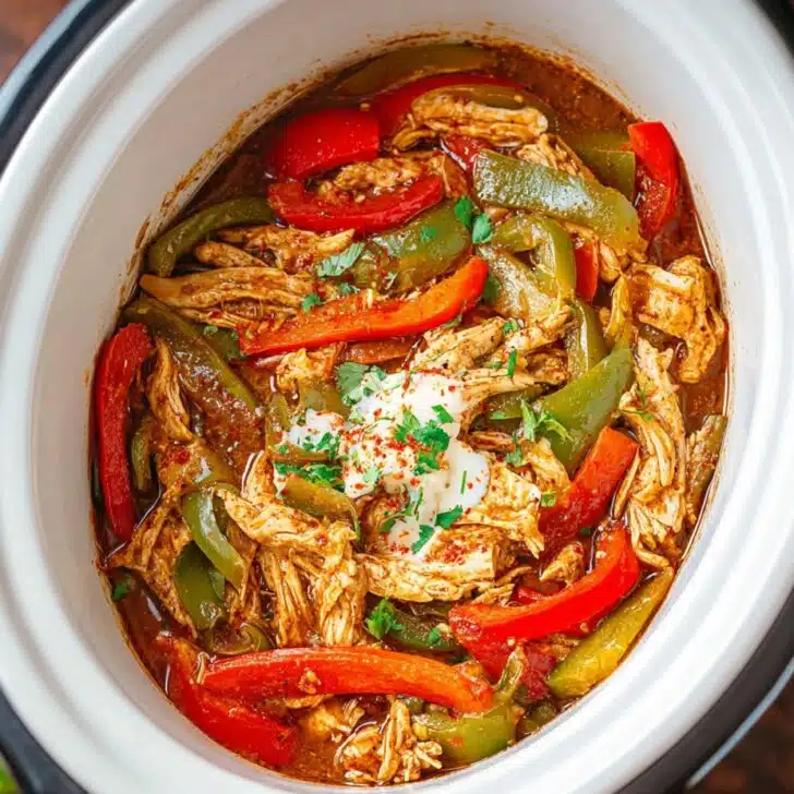 Easy Crockpot Chicken Fajitas