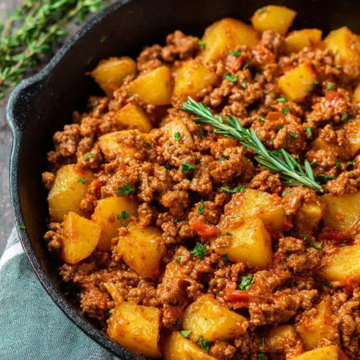 Easy Ground Beef & Potatoes
