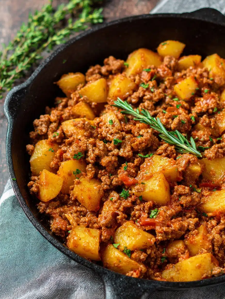 Easy Ground Beef & Potatoes