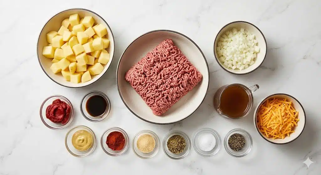 Easy Ground Beef & Potatoes