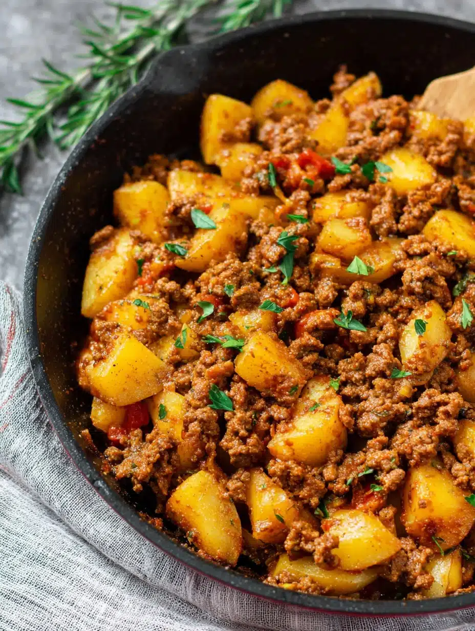 Easy Ground Beef & Potatoes