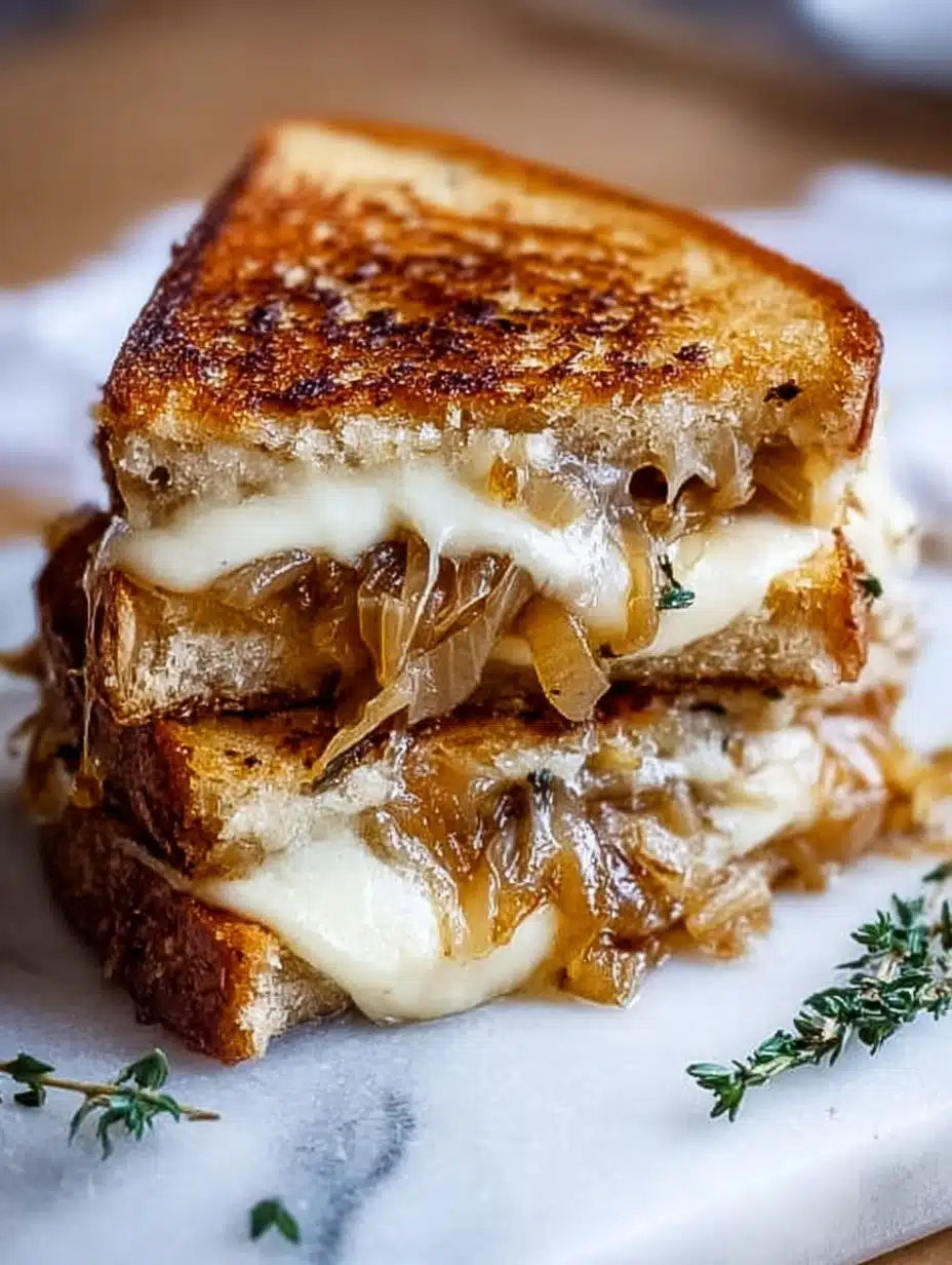 French Onion Grilled Cheese Sandwich