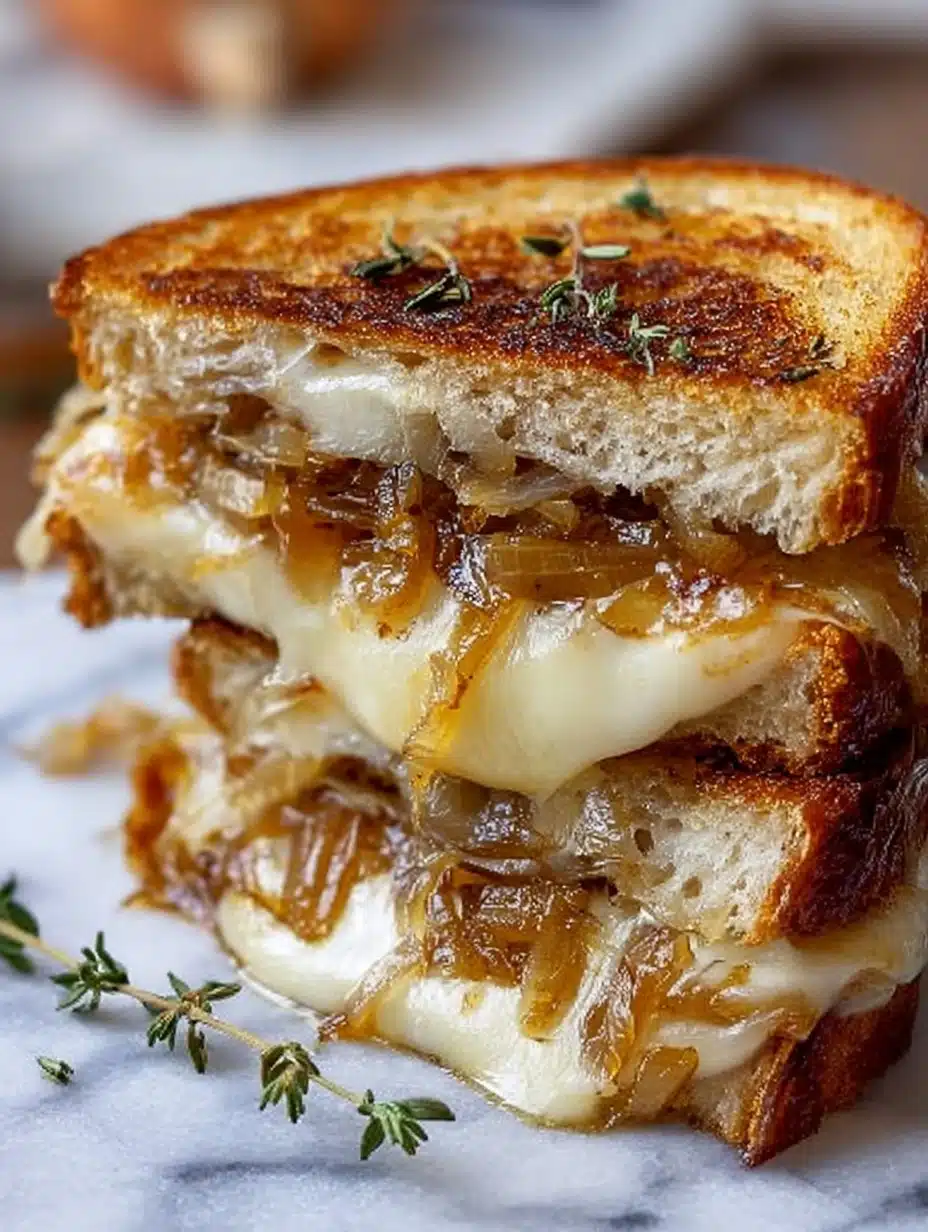 French Onion Grilled Cheese Sandwich