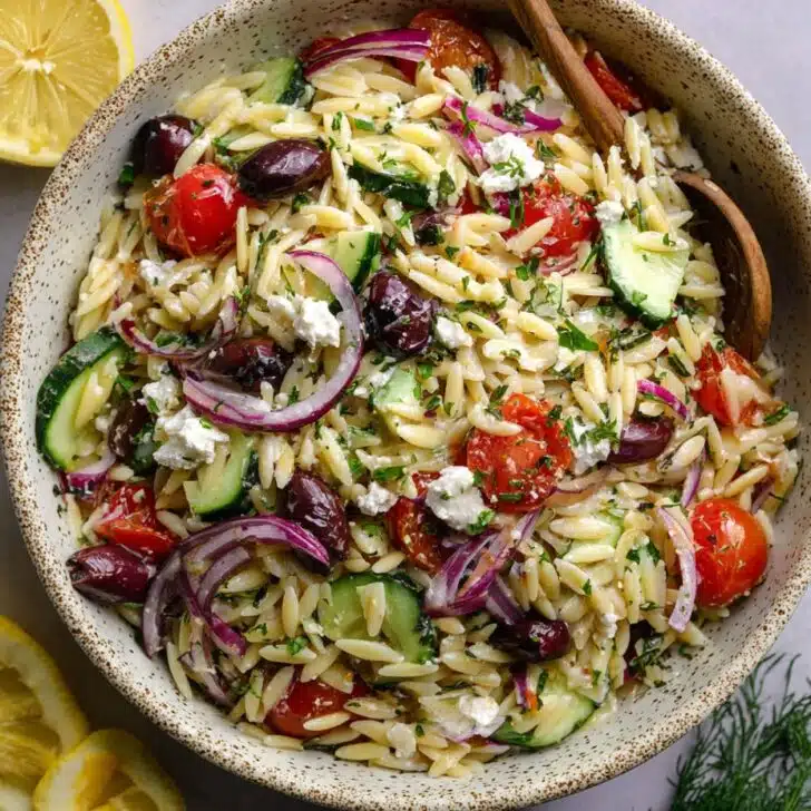 Greek Orzo Pasta Salad