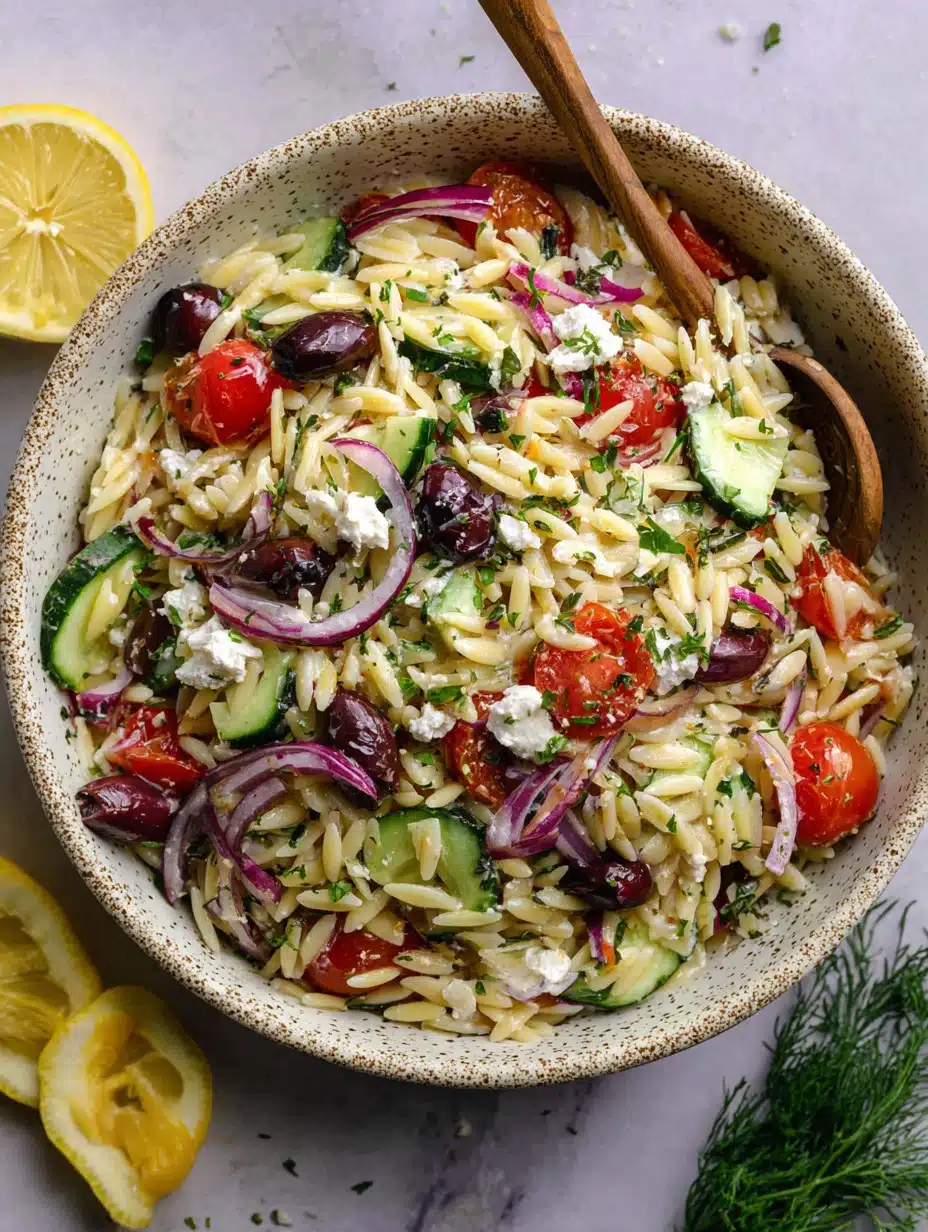 Greek Orzo Pasta Salad