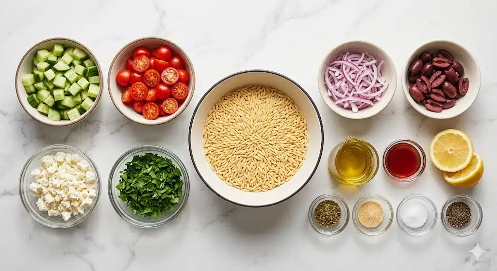 Greek Orzo Pasta Salad
