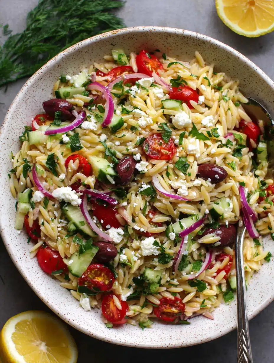 Greek Orzo Pasta Salad