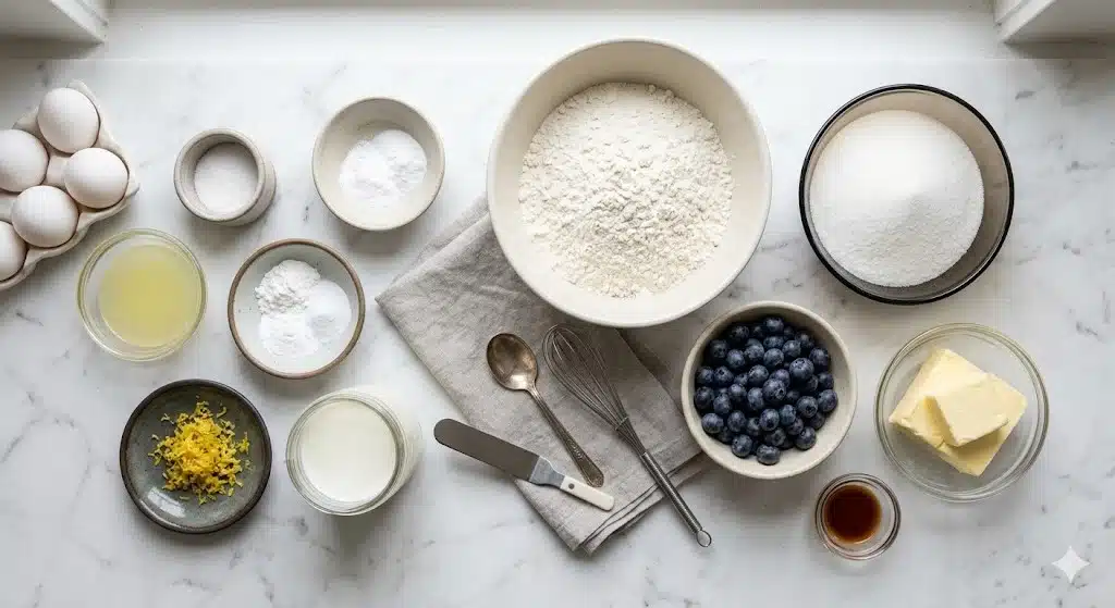 Lemon Blueberry Layer Cake