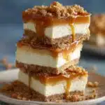 no-bake caramel cheesecake bars