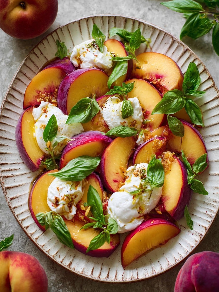 Peach & Burrata Salad