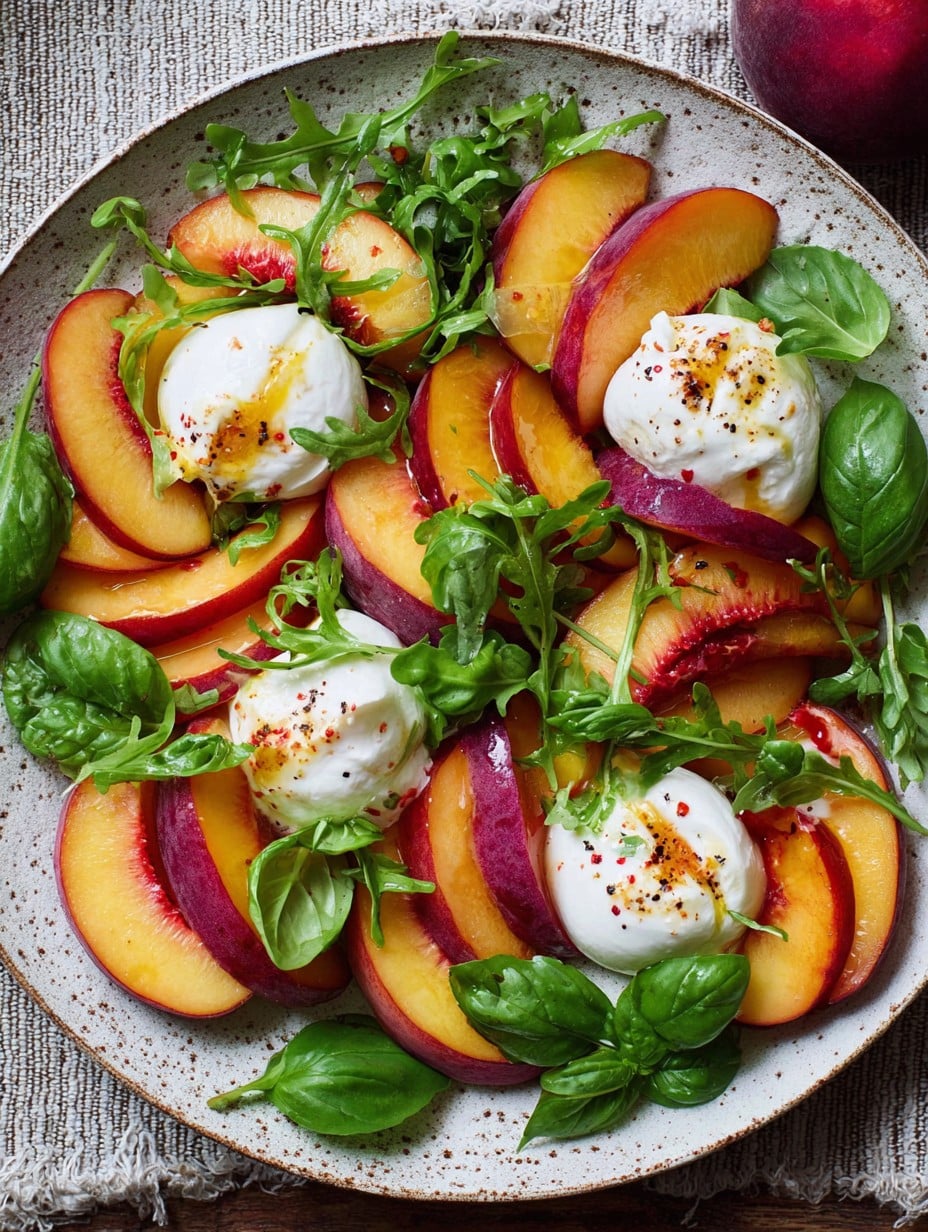 Peach & Burrata Salad