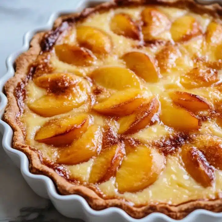 Peach Custard Pie