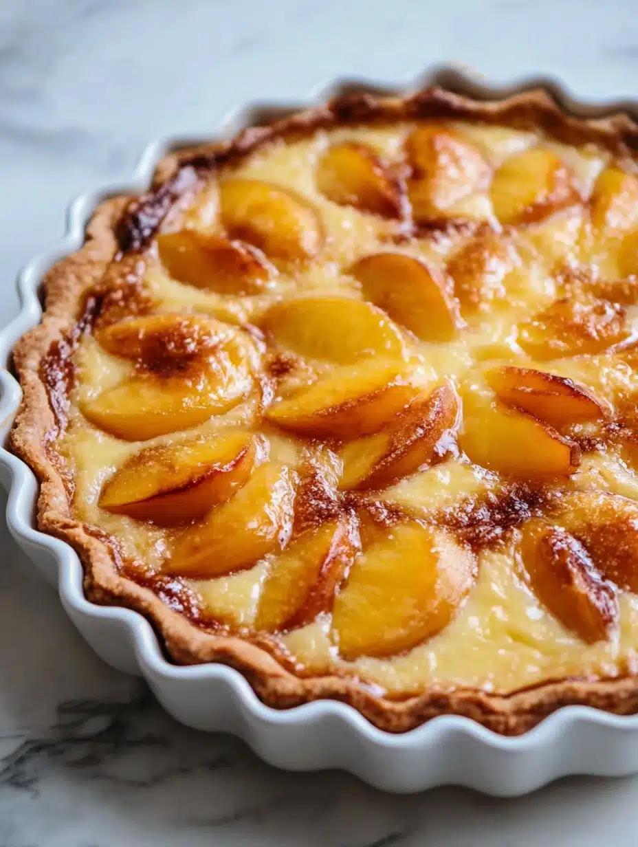 Peach Custard Pie