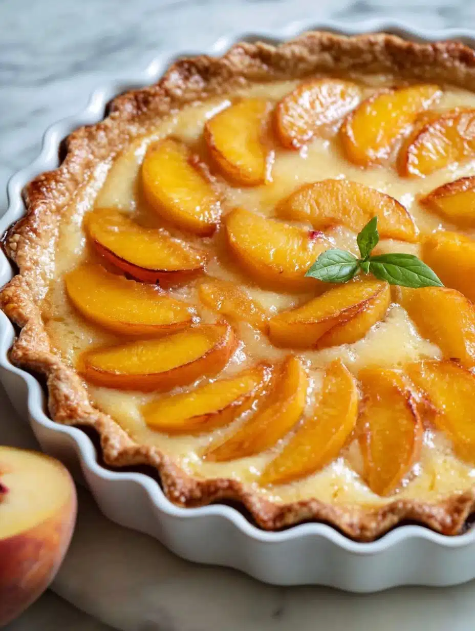 Peach Custard Pie