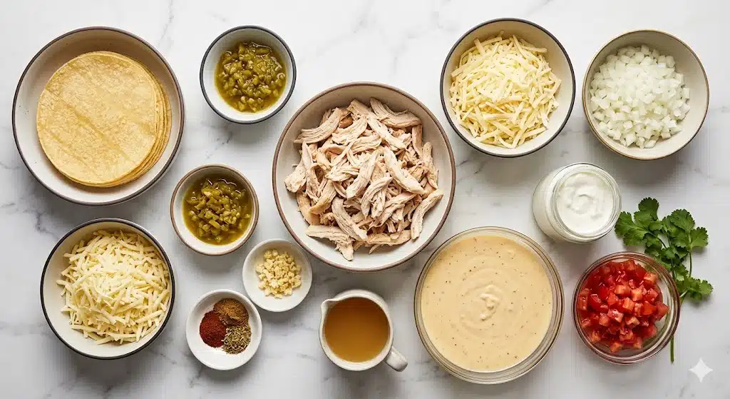 Queso Chicken Enchiladas for a Quick and Cheesy Dinner Delight