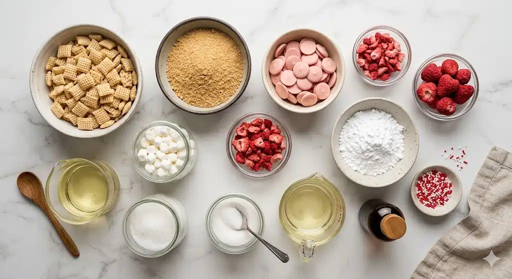 Quick Strawberry Shortcake Puppy Chow