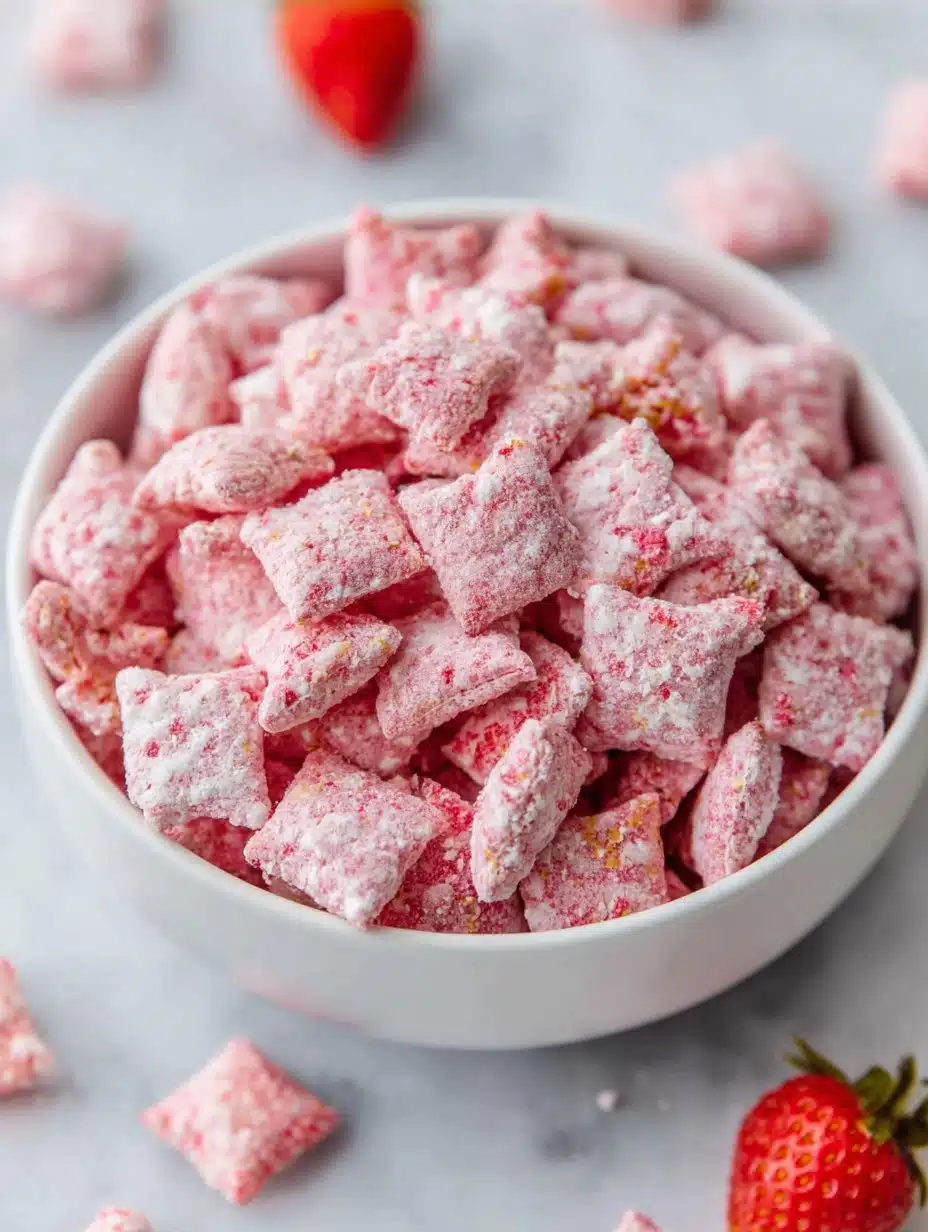 Quick Strawberry Shortcake Puppy Chow