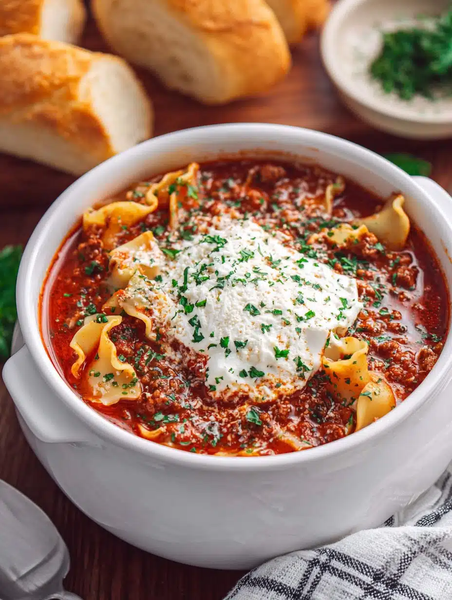Slow Cooker Lasagna Soup