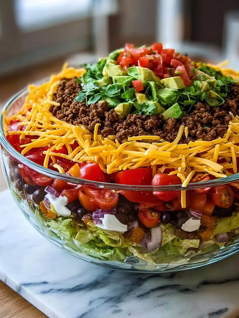 The Ultimate Seven Layer Taco Salad