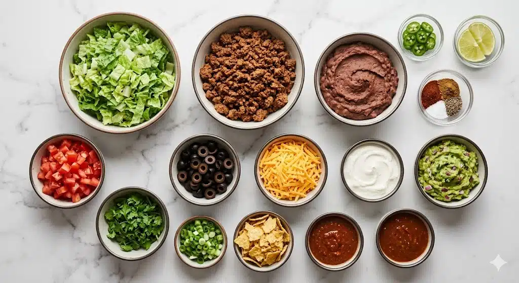 The Ultimate Seven Layer Taco Salad