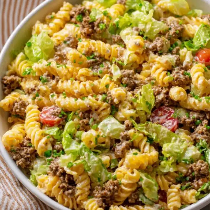 Big Mac Pasta Salad